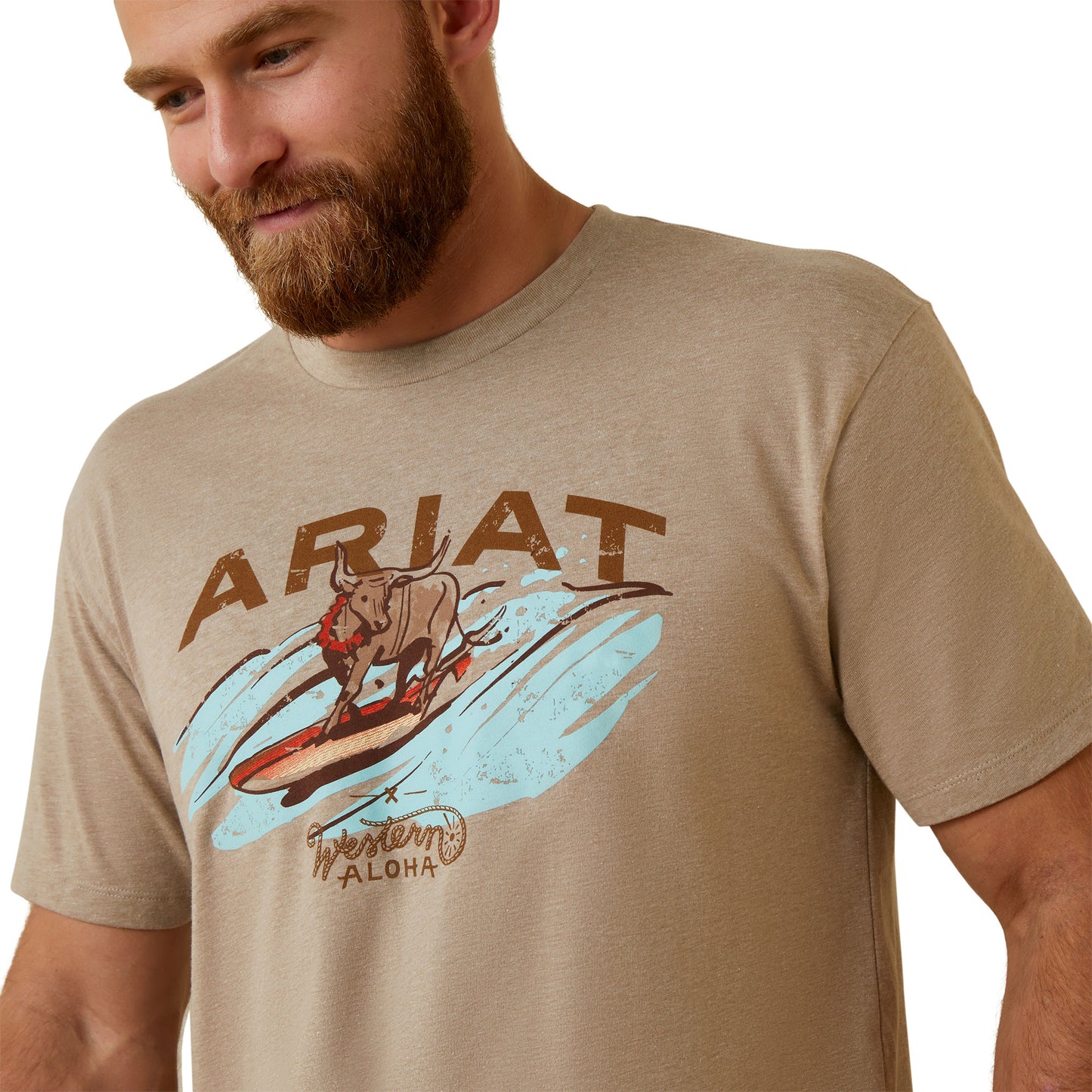 Ariat Men Surf And Turf Western Aloha T-Shirt