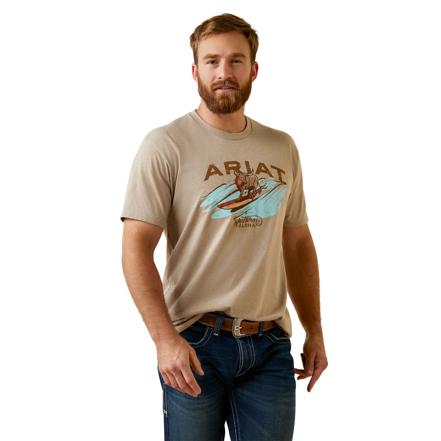 Ariat Men Surf And Turf Western Aloha T-Shirt