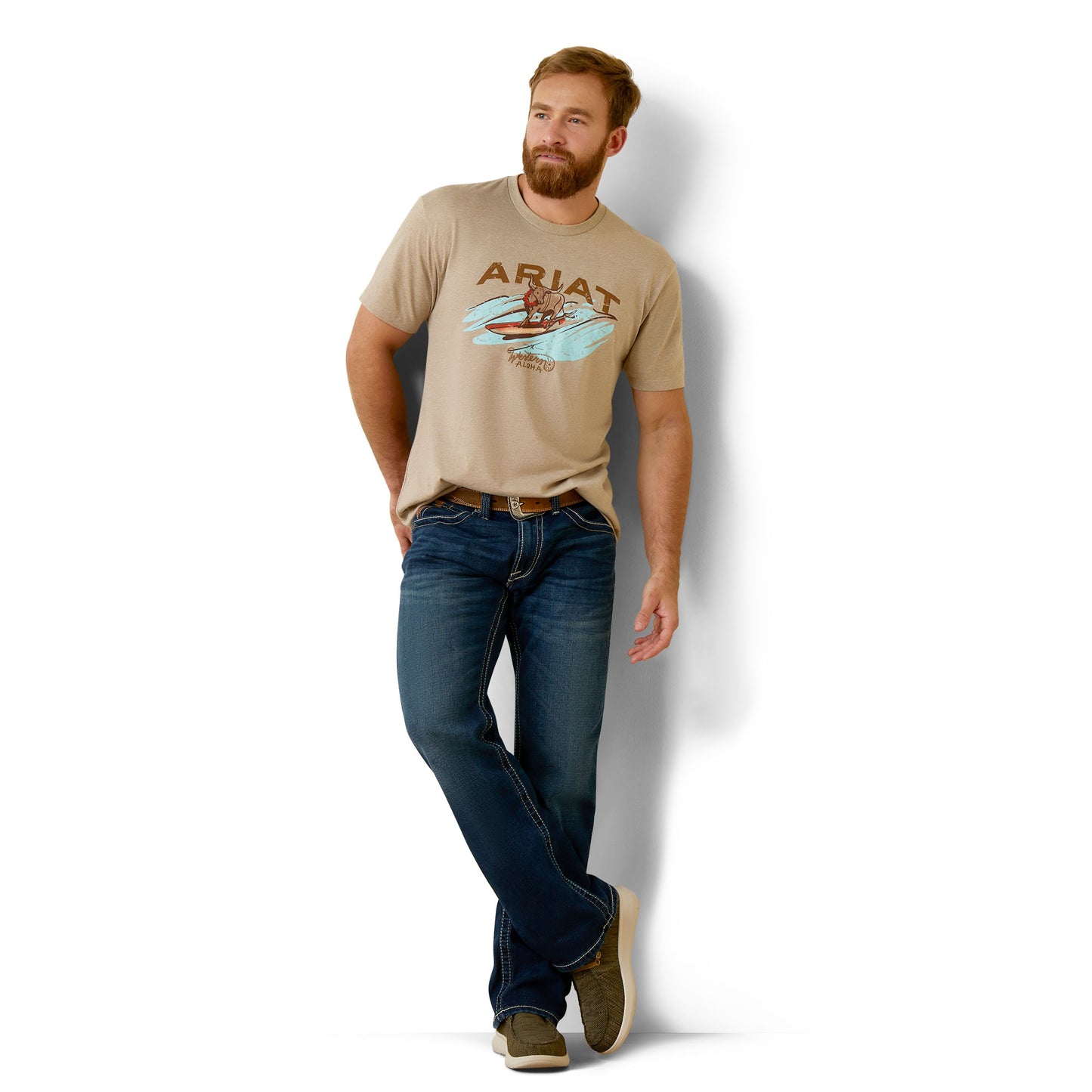 Ariat Men Surf And Turf Western Aloha T-Shirt