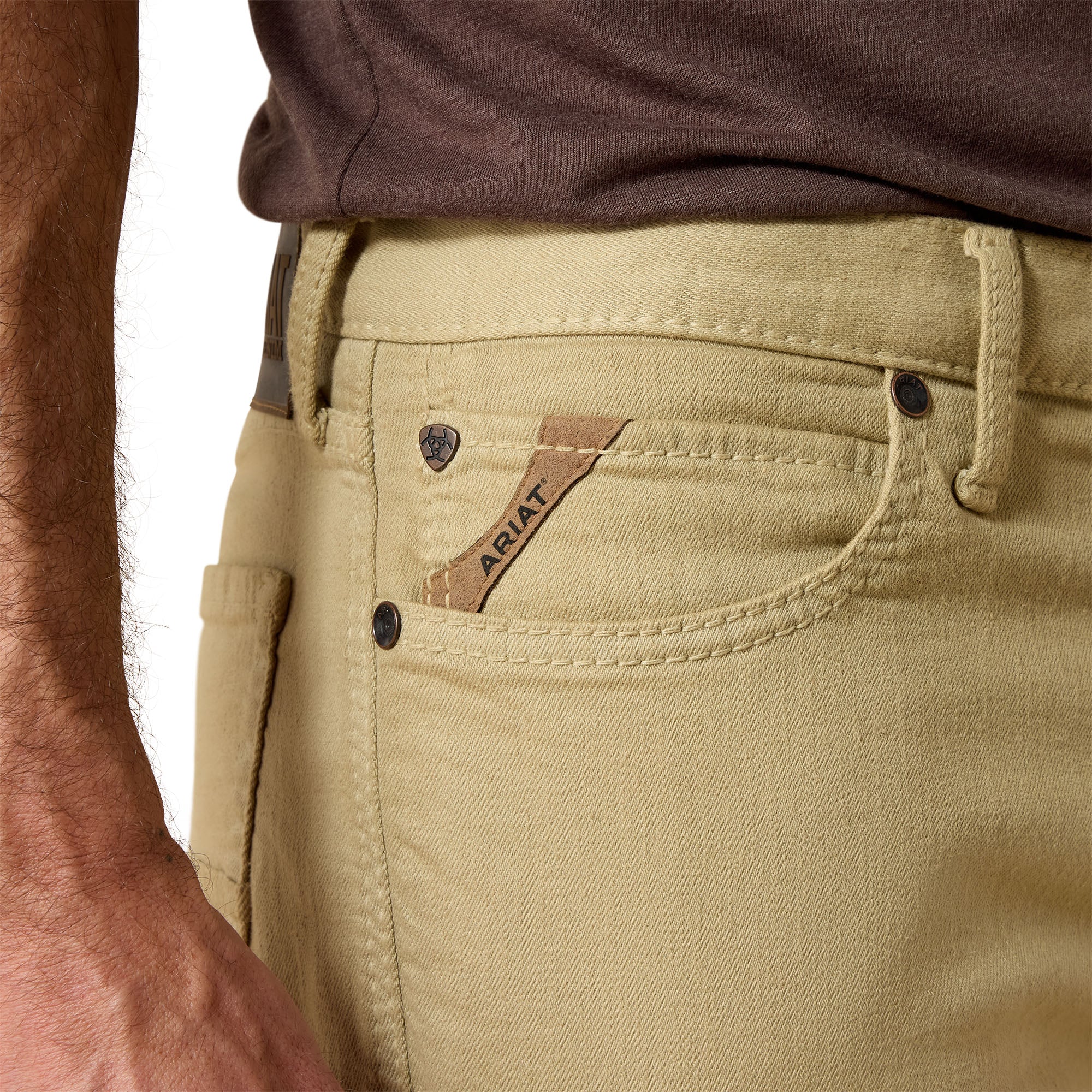 Ariat Men M7 Grizzly Khaki Straight Leg 10044369 Jean