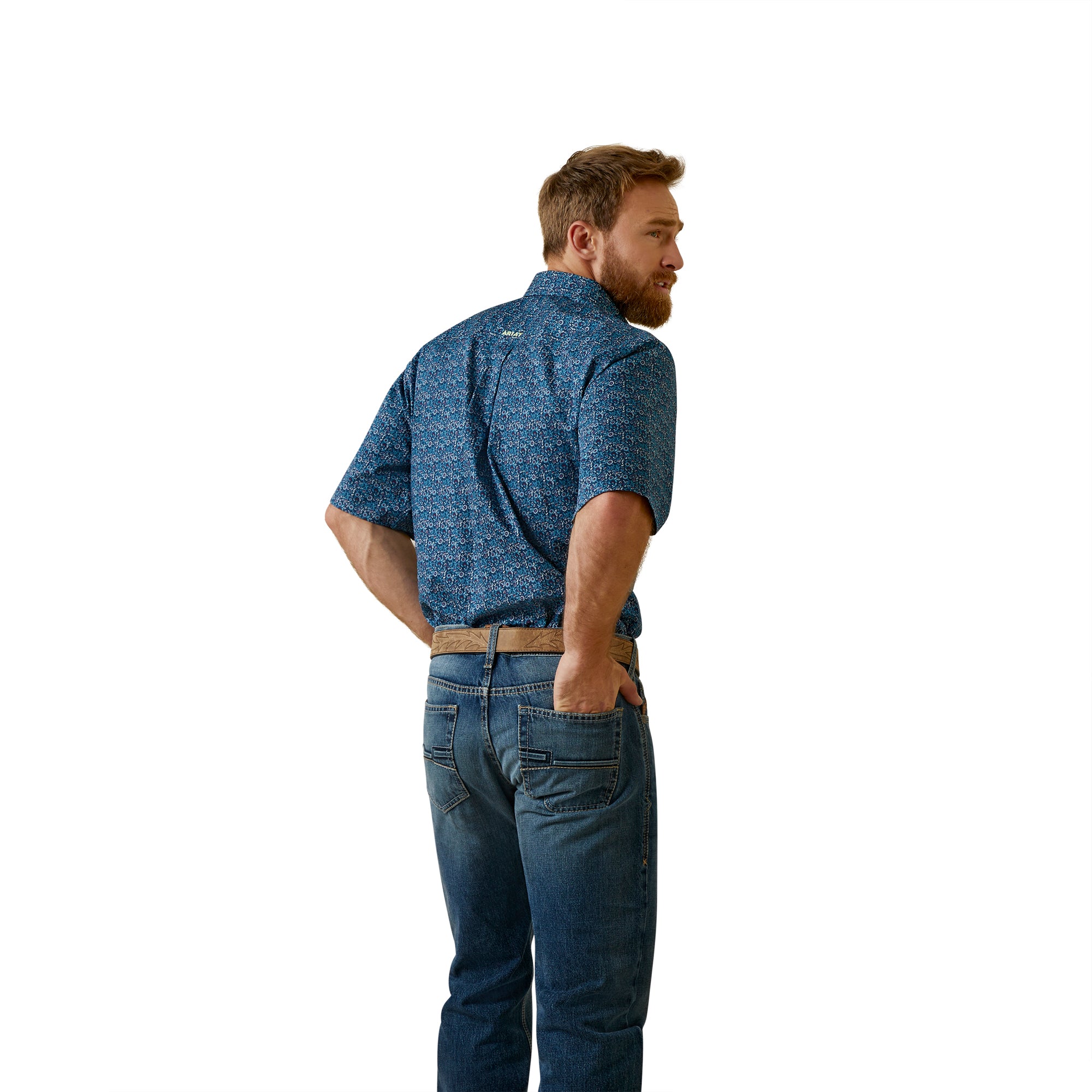 Ariat MN Blue Floral Shirt 10044886