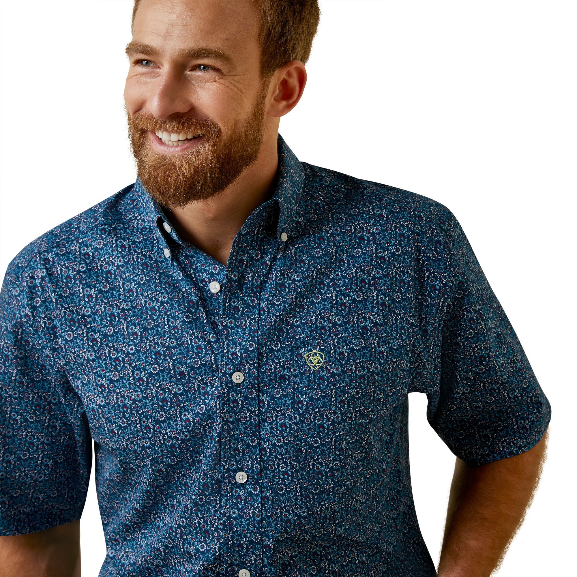 Ariat MN Blue Floral Shirt 10044886