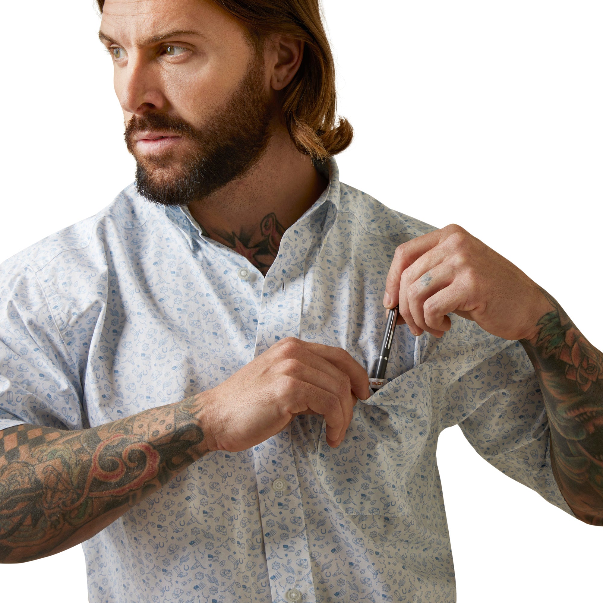 Ariat MN White Shirt 10044896
