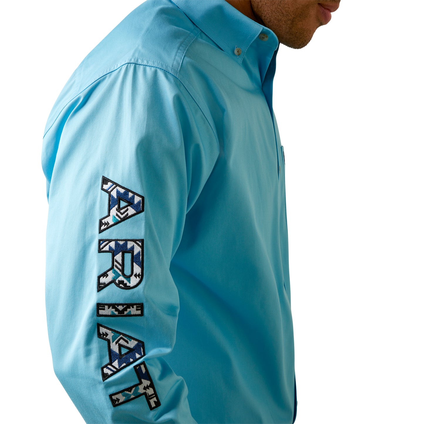 Ariat Men Team Logo Twill Classic Fit Shirt