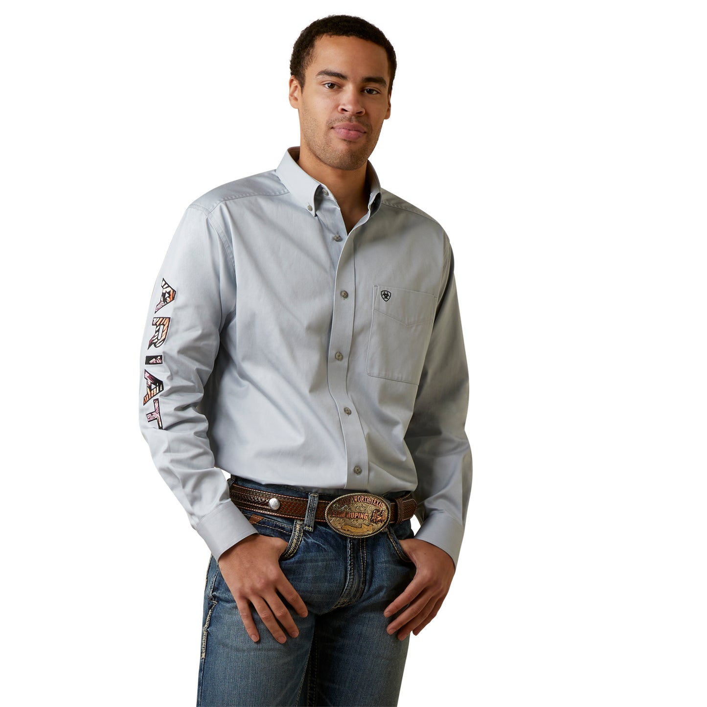 Ariat Men Team Logo Twill Classic Fit Shirt