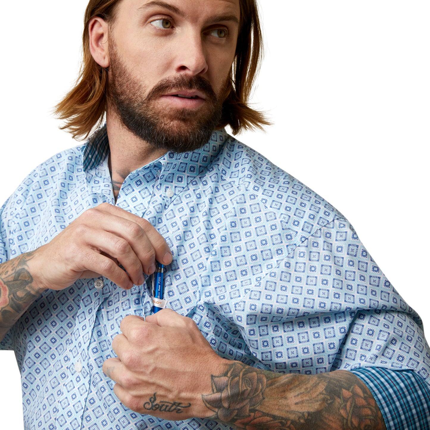Ariat Men Wrinkle Free Wayne Classic Fit Shirt
