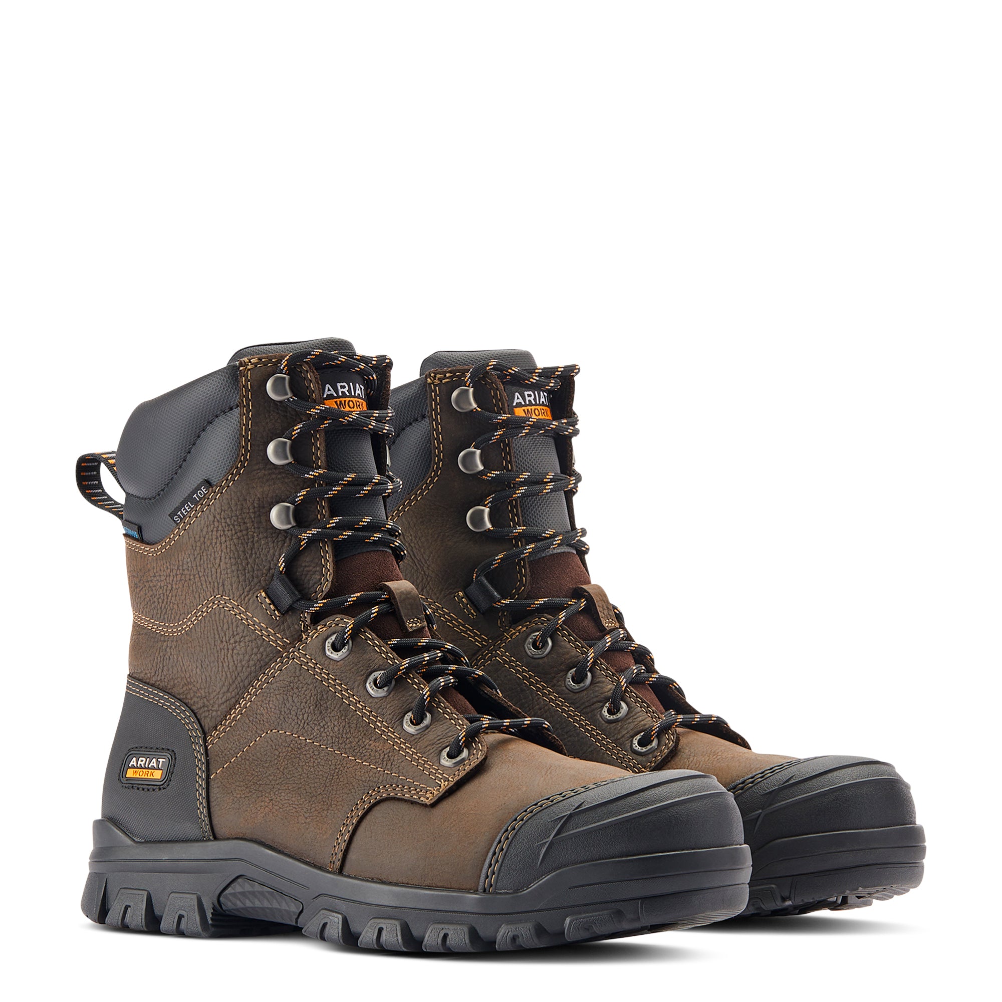 Ariat Men Treadfast 8" Waterproof Steel Toe Work Shoe 10042496