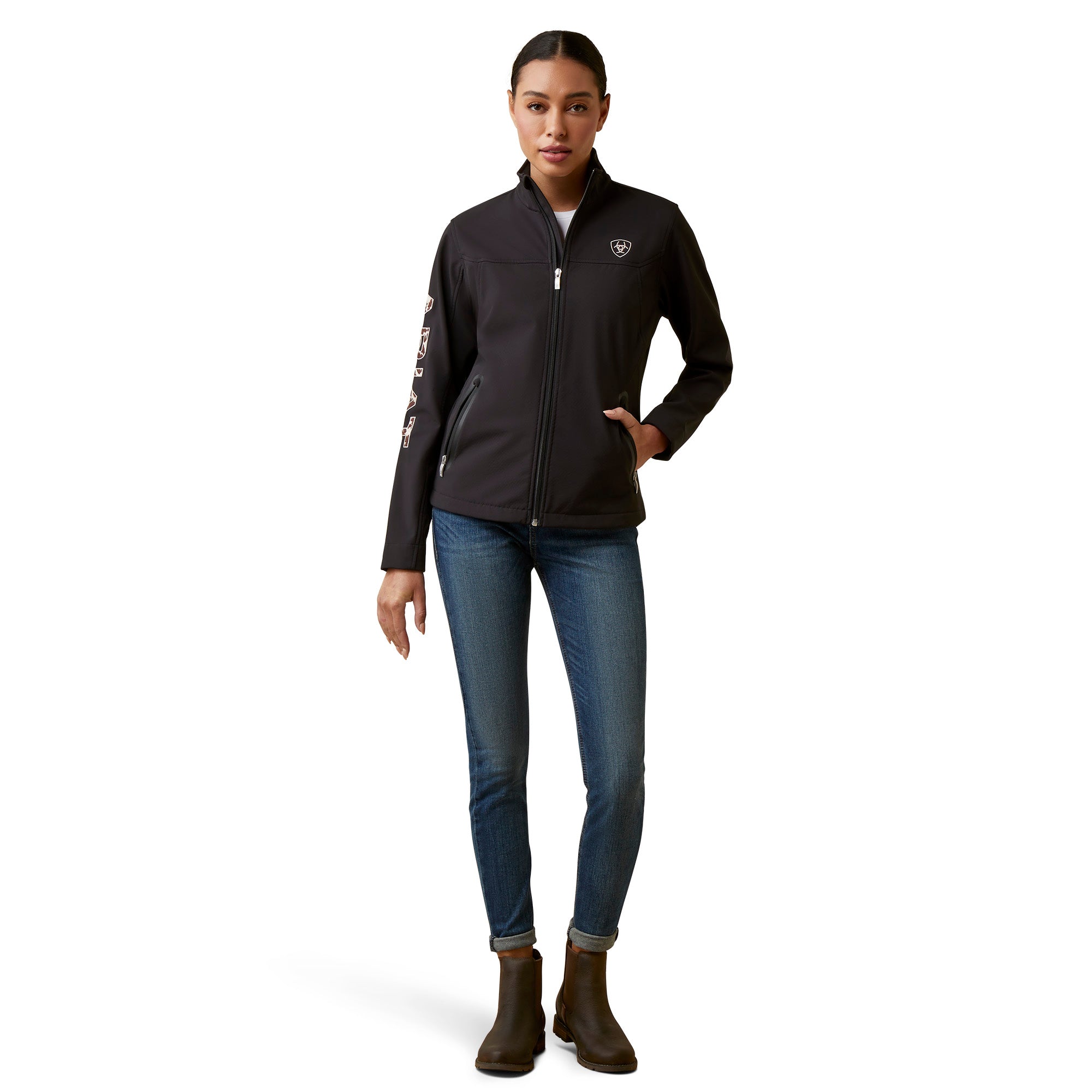 Ariat Women Softshell Black Pony 10043523 Jacket
