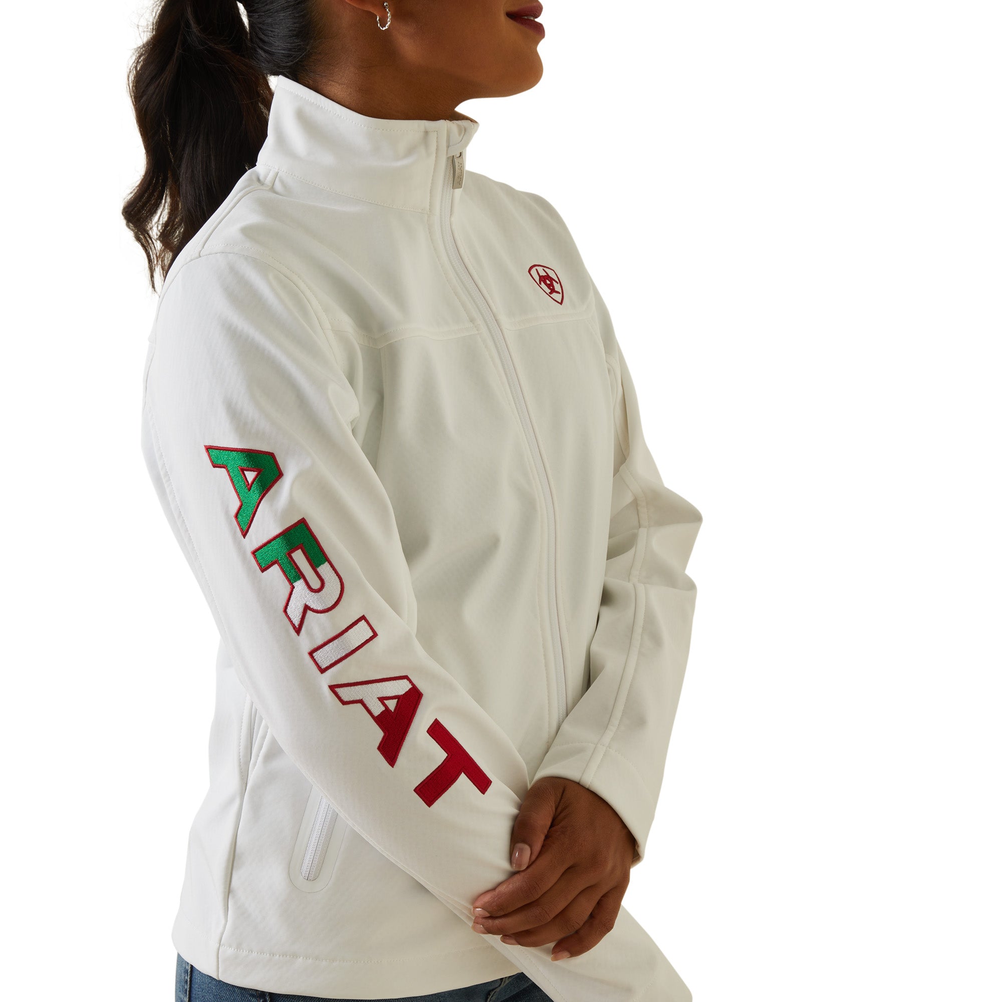 Ariat Women White Mexico Softshell 10043548 Jacket
