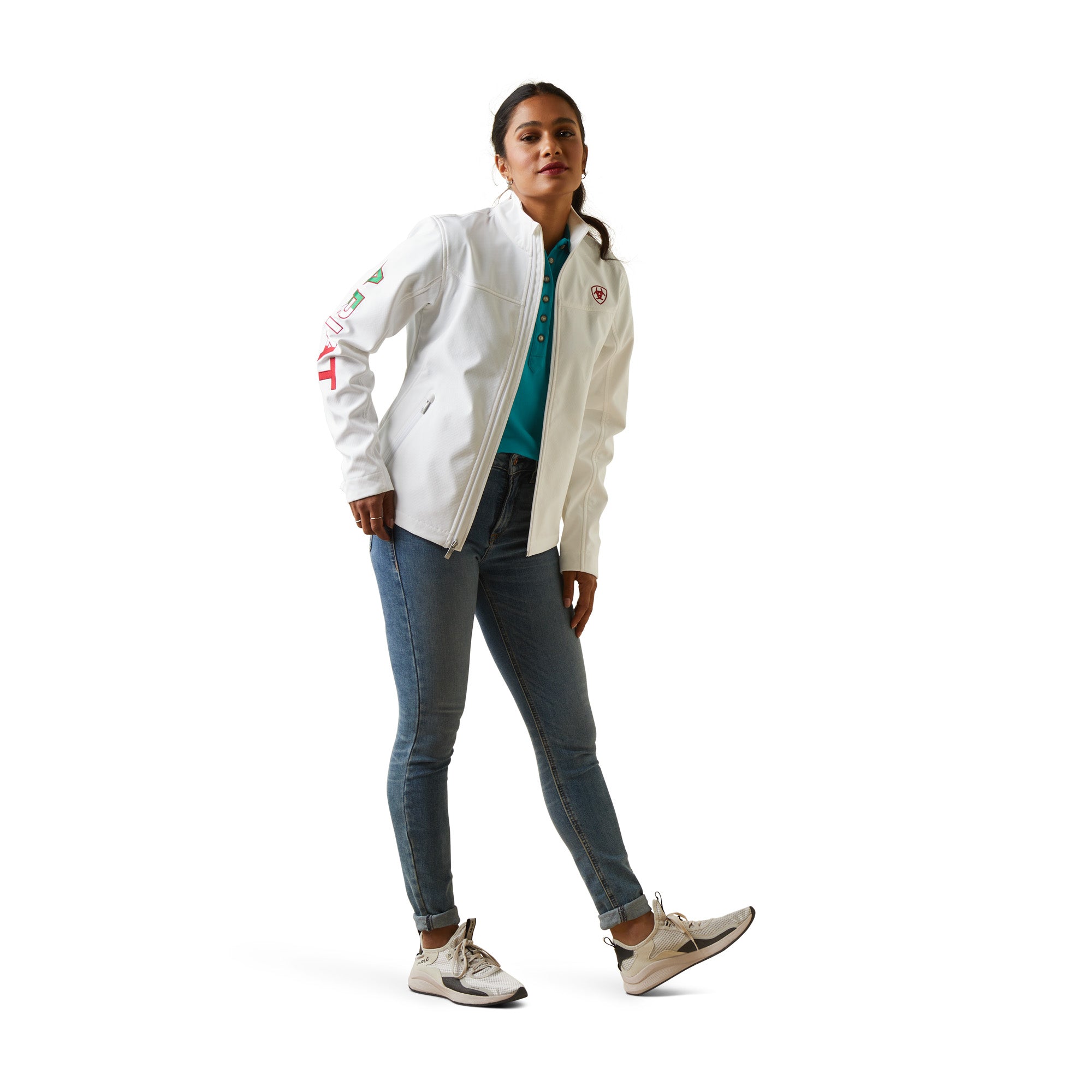 Ariat Women White Mexico Softshell 10043548 Jacket