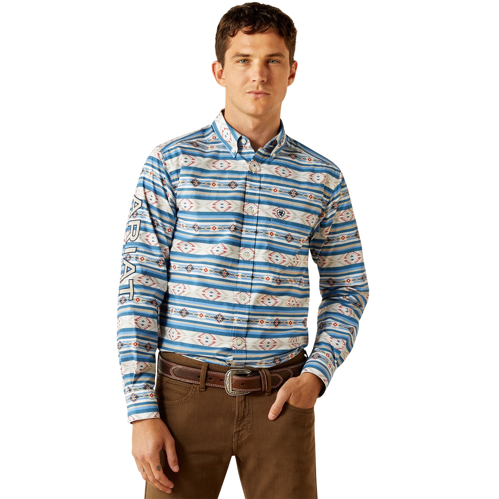 Ariat MN Team Albert Fitted LS Shirt 10058979