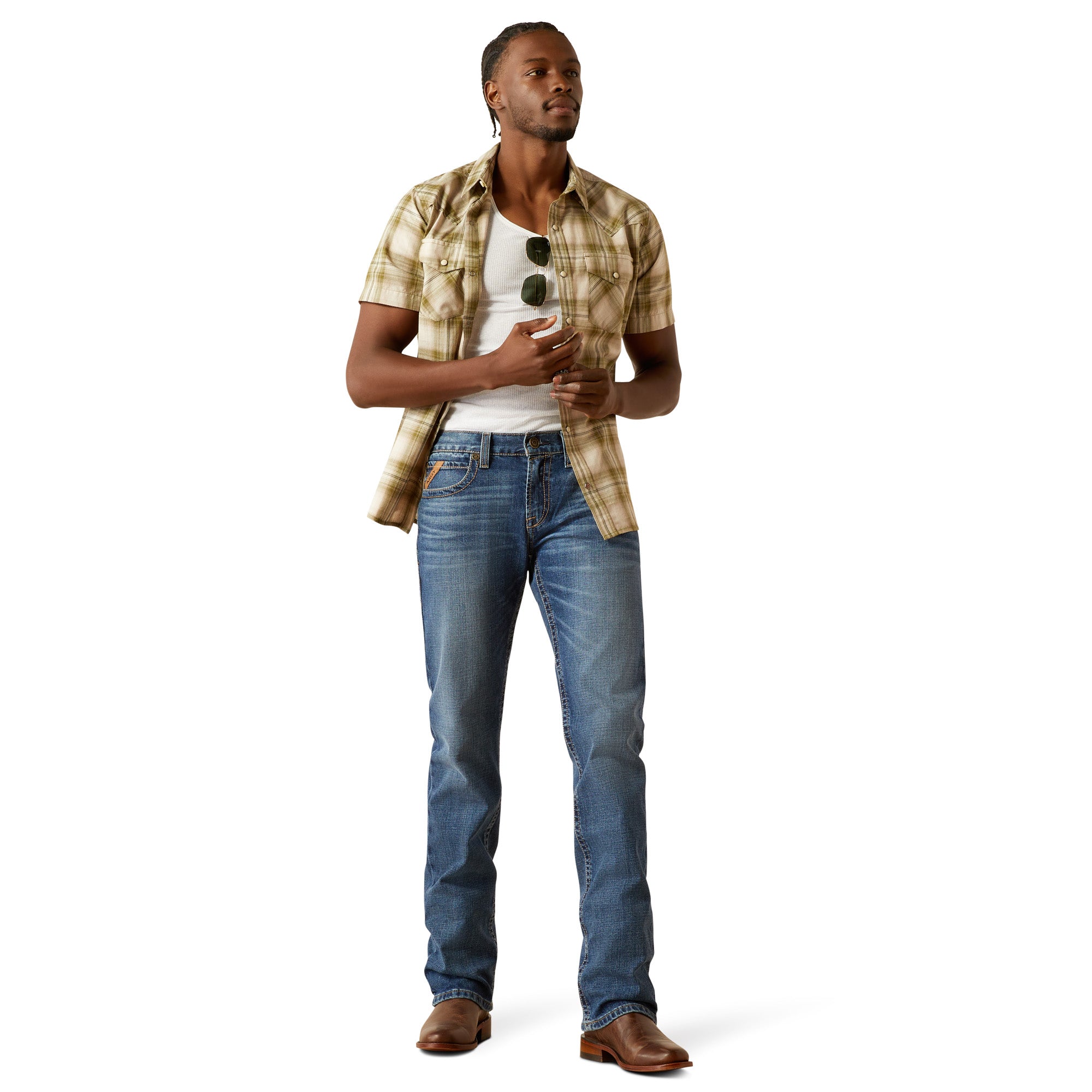 Ariat Men M7 Travis Straight Jean Heath 10061398