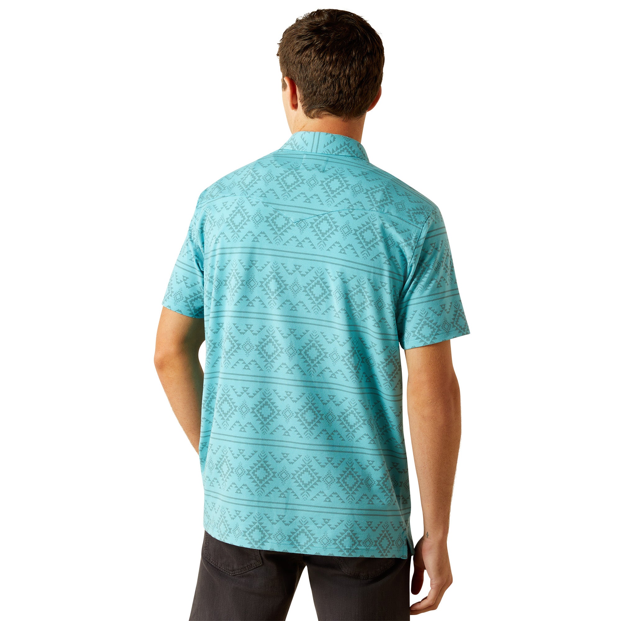 Ariat Men retro Western snap Polo Shirt 10061470