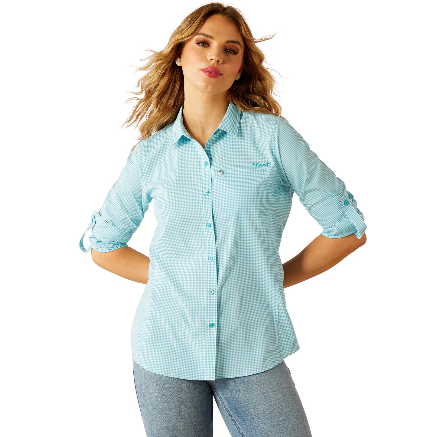 WMS Ariat LS Shirt Checkered 10058802