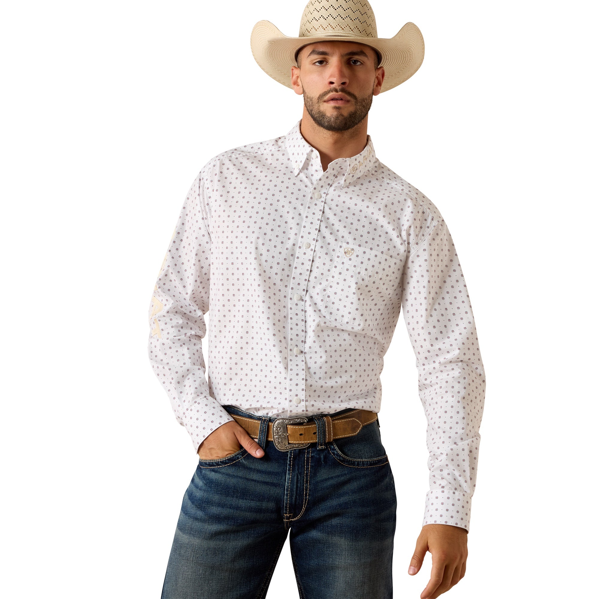 Ariat Men Casual Print LS Shirt 10071715