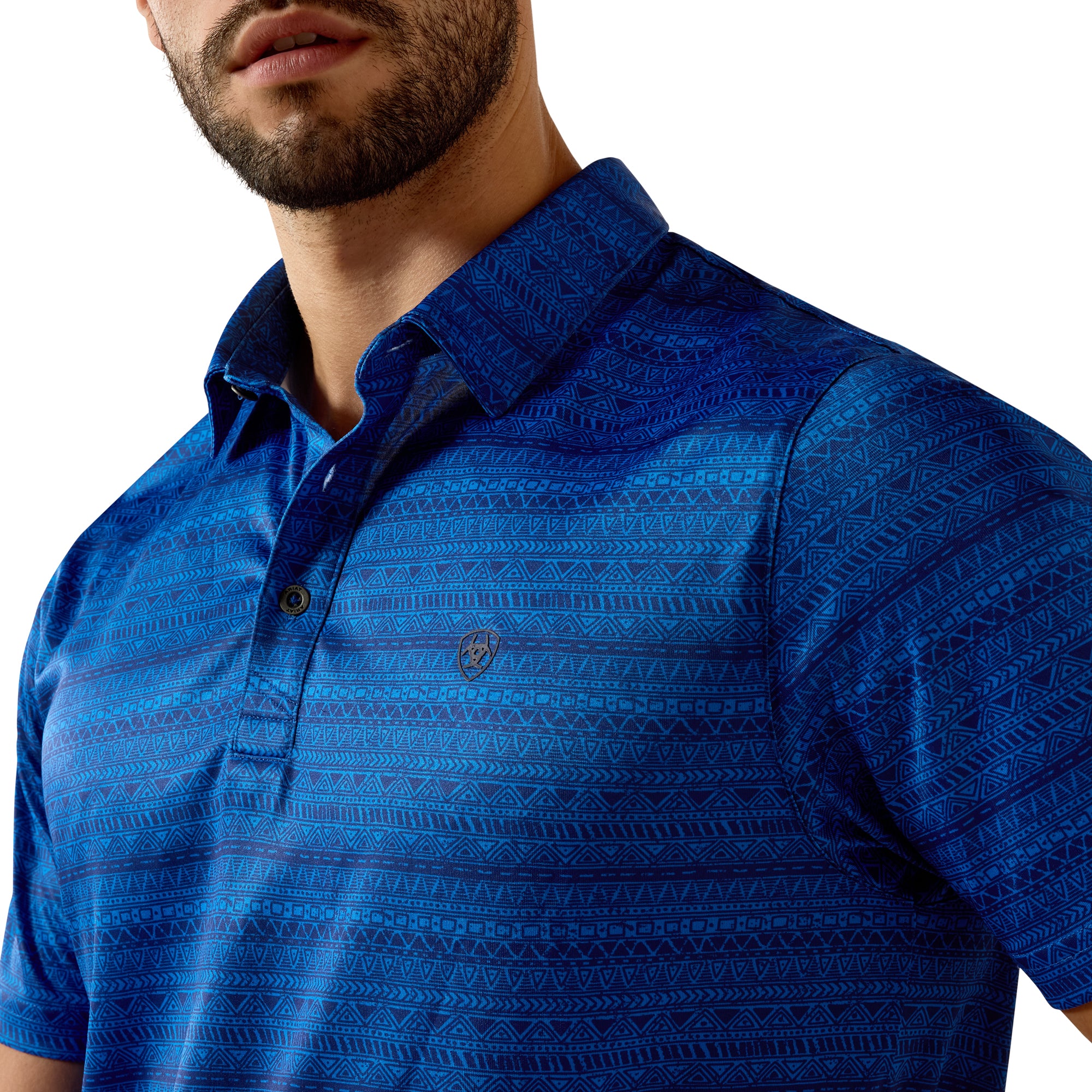 Ariat Men All Over Print Fitted Polo Shirt 10073434