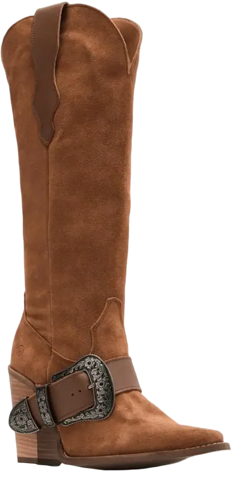 Dingo Women Yeehottie Suede Leather Boot DI2377 Camel