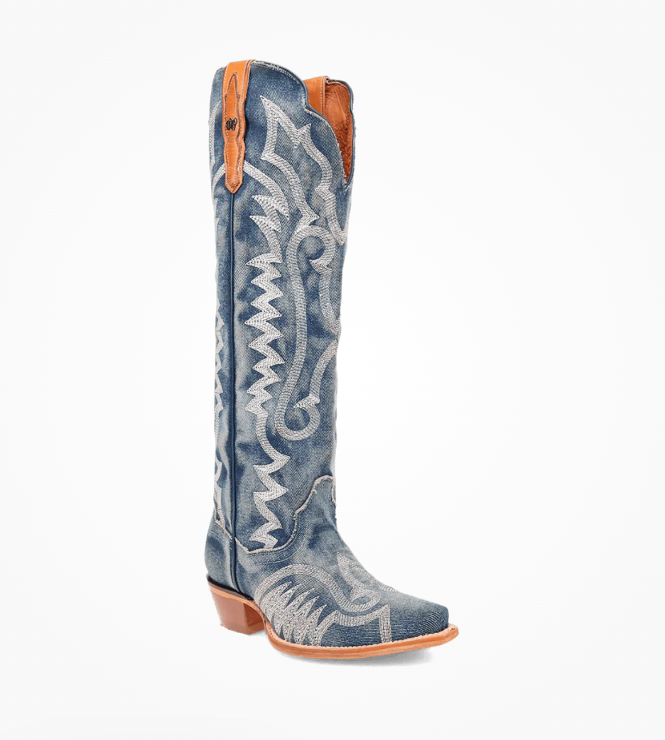 Dan Post Women Denim Darlin Knee High DP5108 Boots