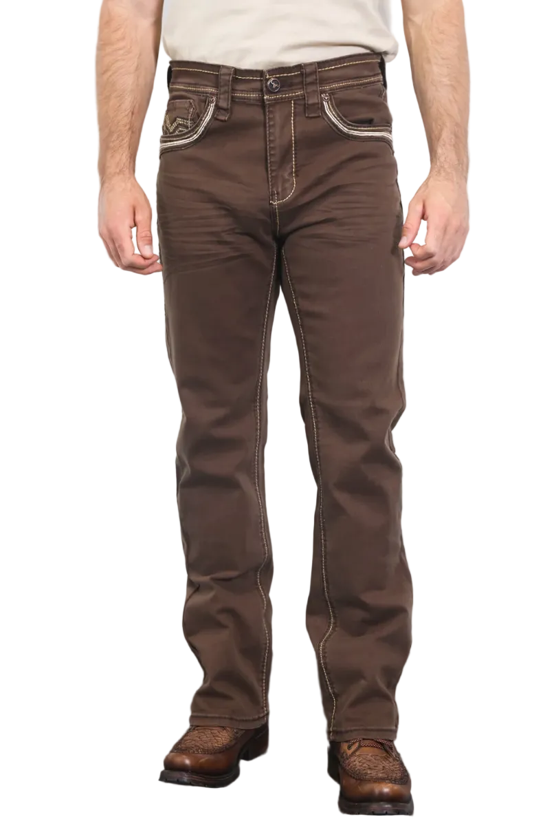 Platini Men Holt Slim Boot Cut Jeans PHD10324