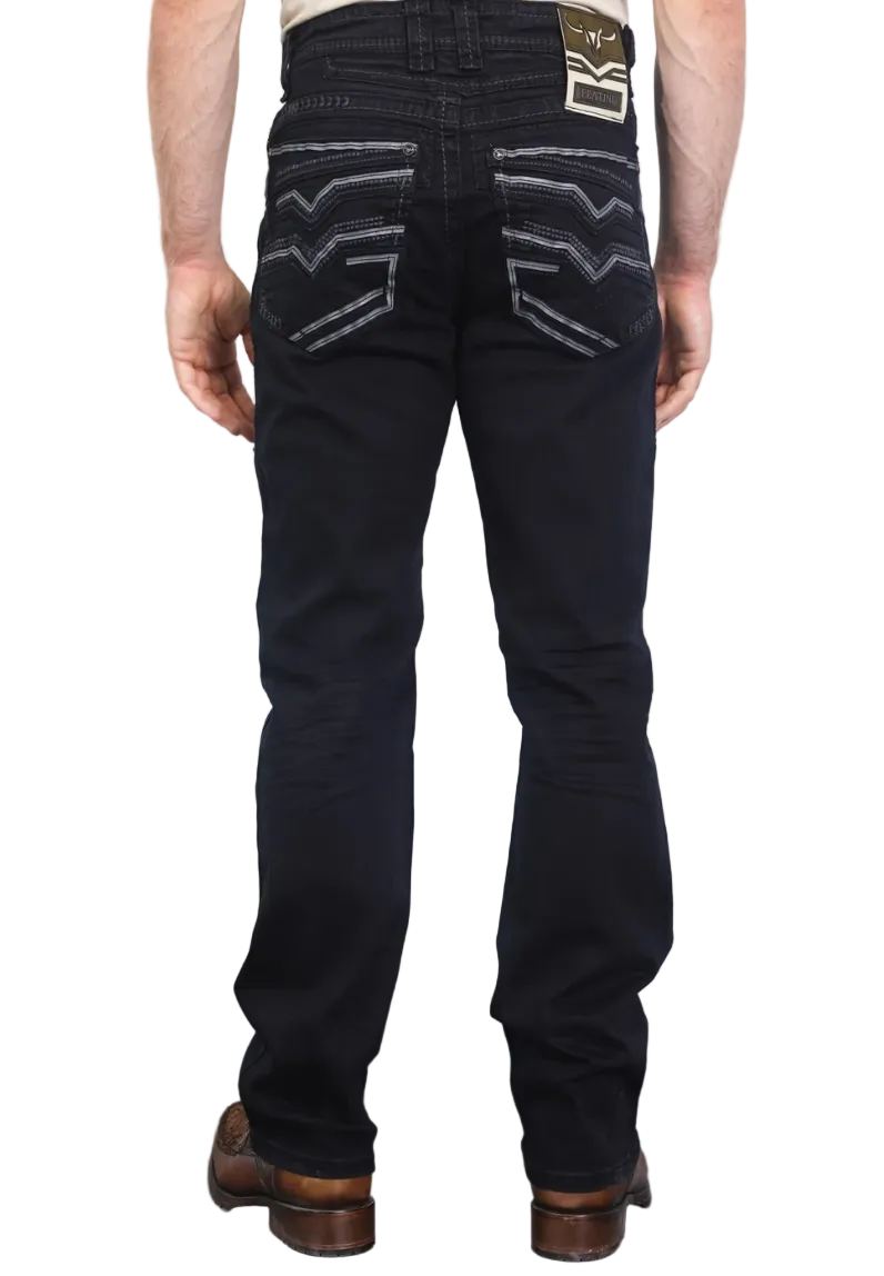 Platini Men Holt Solid Wash Bootcut Jean PHD10320
