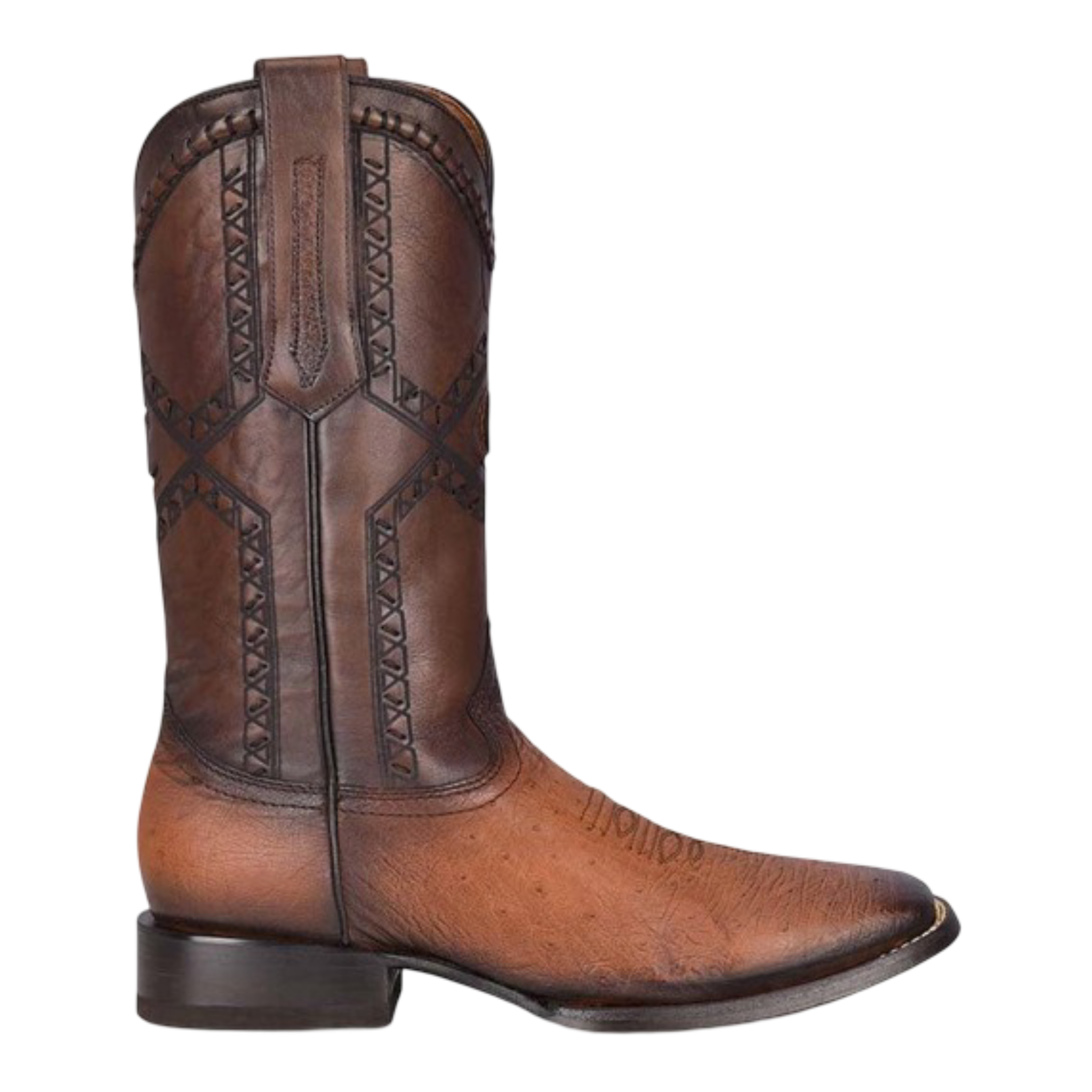 Cuadra MN Smooth Ostrich Square Toe Boot 3Z01AB Flame Miel
