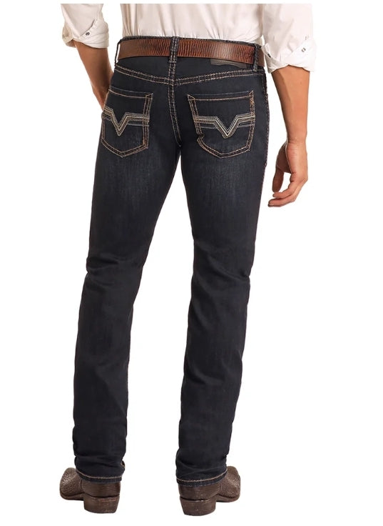 Rock & Roll Men Reflex Skinny Straight Leg Jeans BM2MD05581