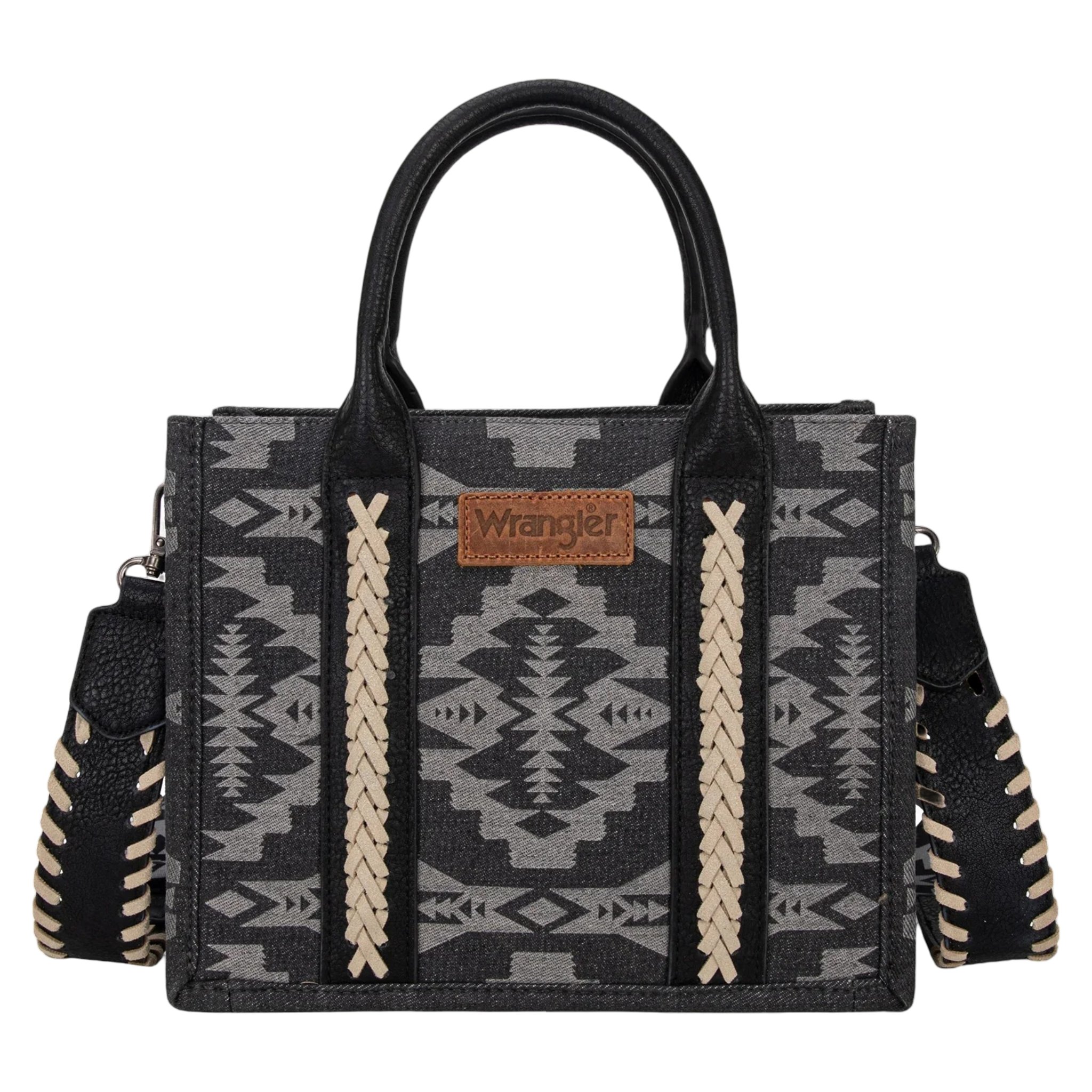 Wrangler WMN Laser Cut Southwestern Small Tote Bag WG2212-8120BK