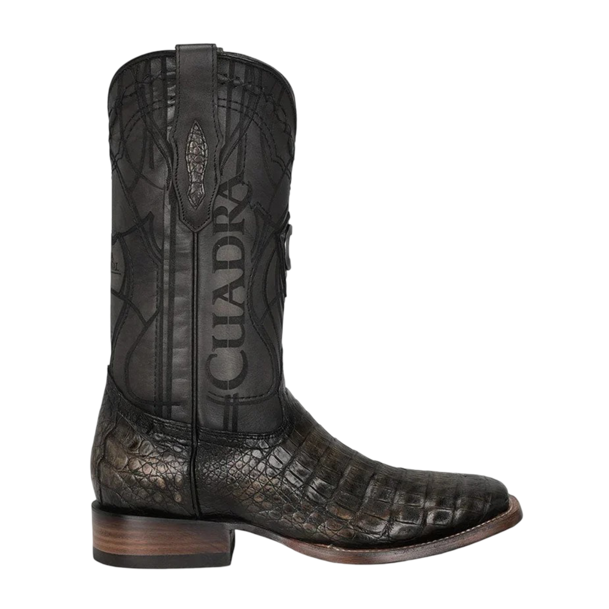 Cuadra MN Caiman Square Toe Boot 3Z2LFY Atlantis Black