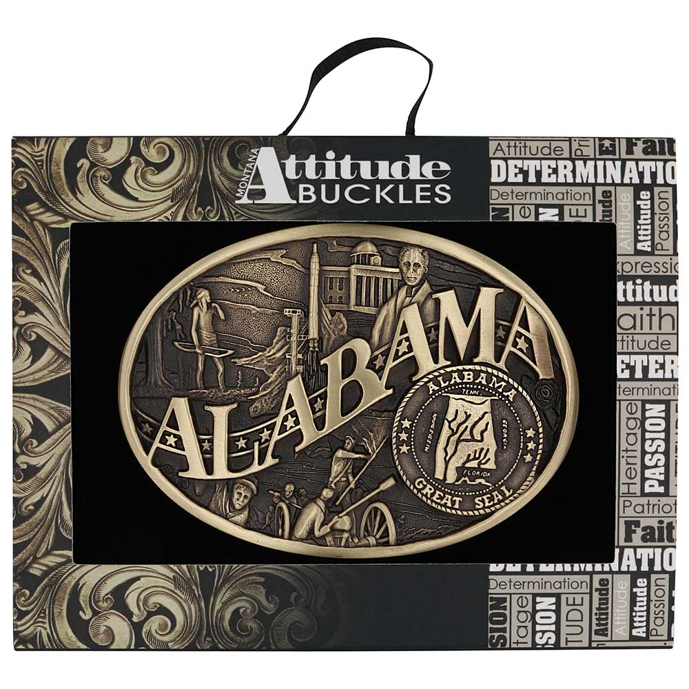 Attitude Alabama State Heritage Buckle 60811ALC