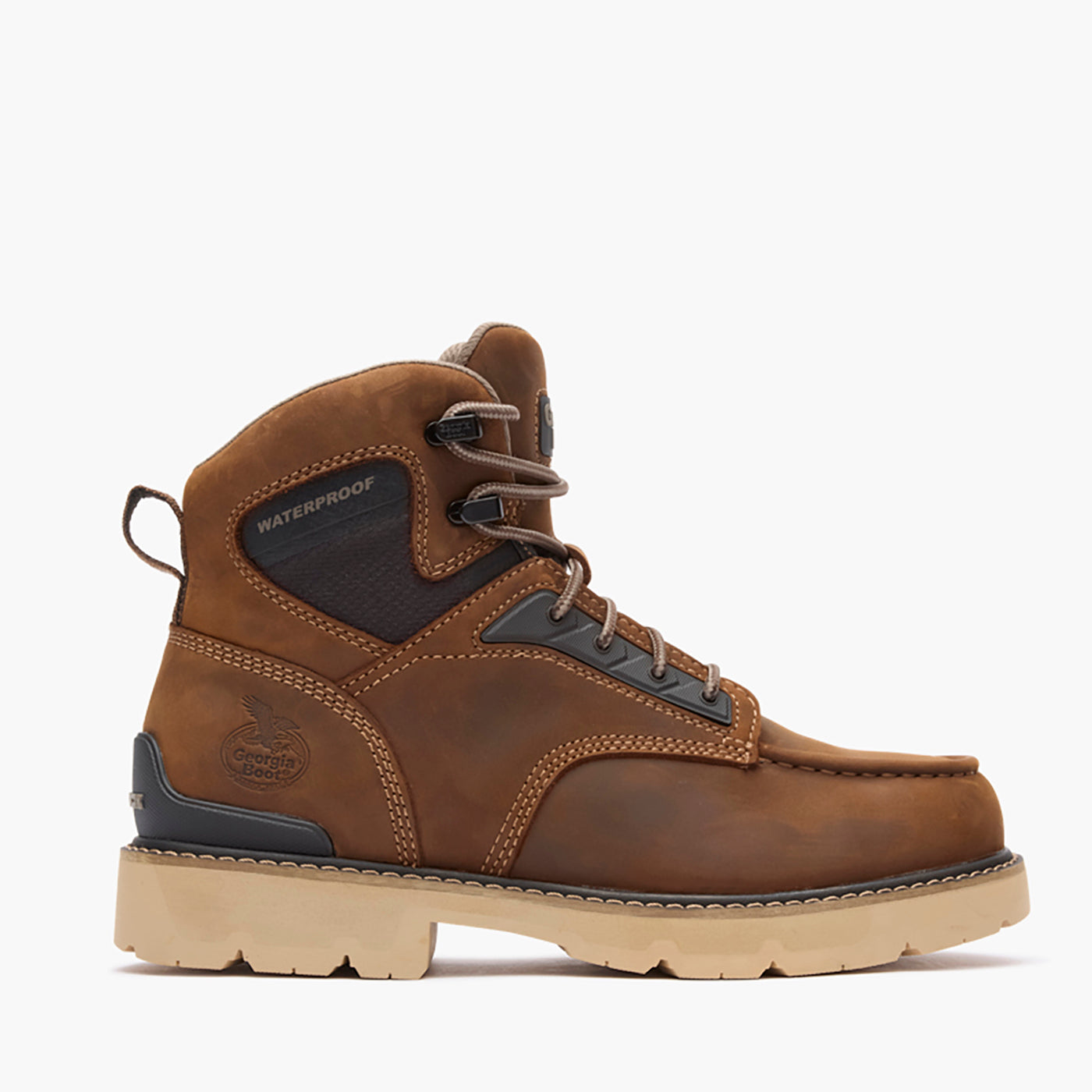 Georgia Boot Mens Carbon Flex 6" Moc-Toe Work Shoe GB00754