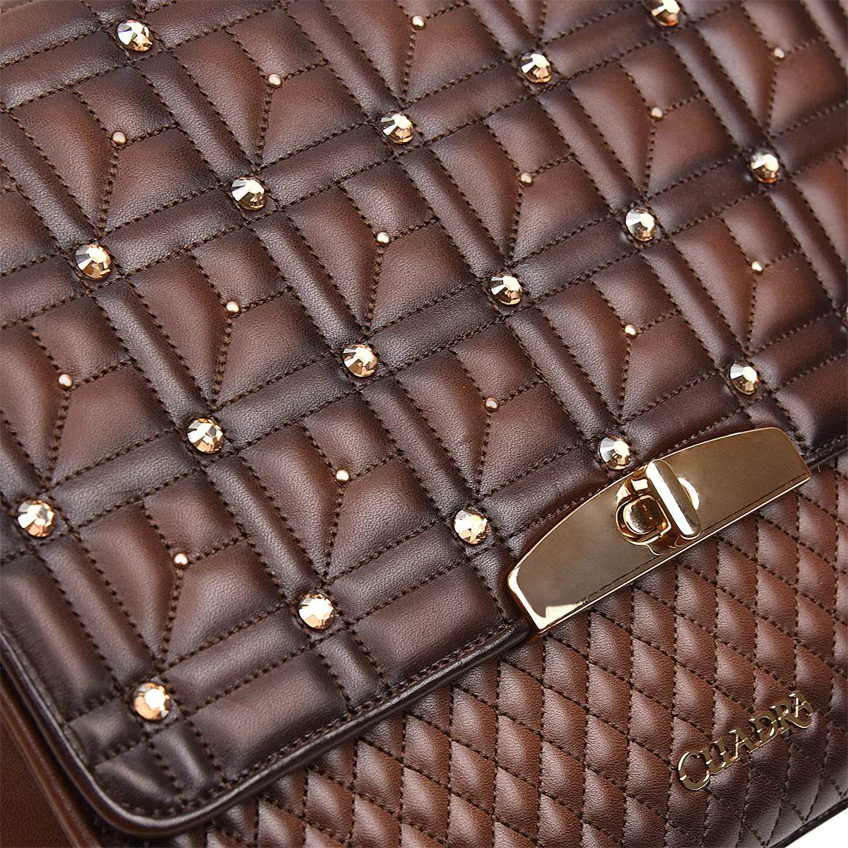 Cuadra Honey Exotic Leather Handbag