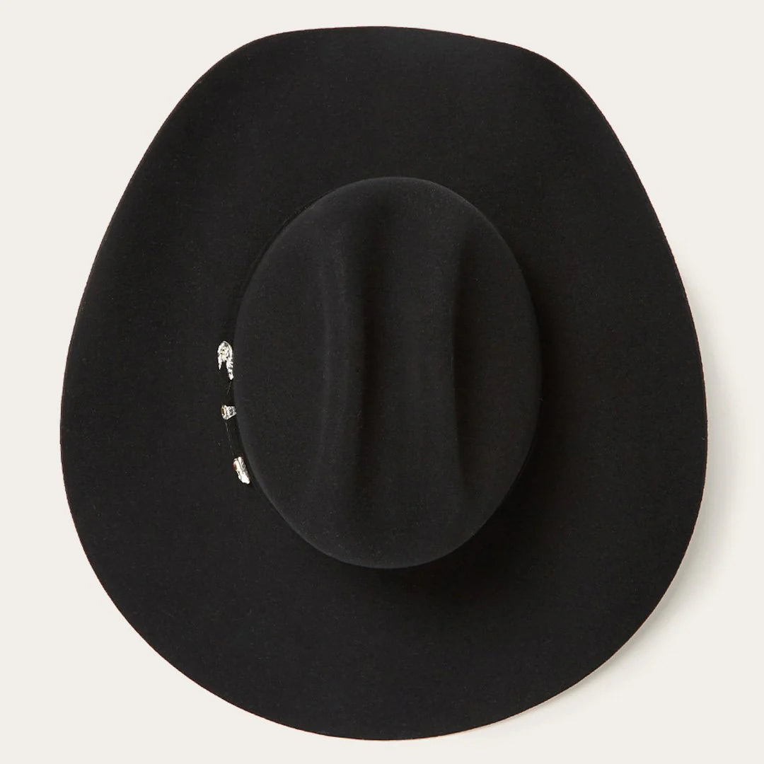 4x Stetson: 72 Black Brenham Felt Hat