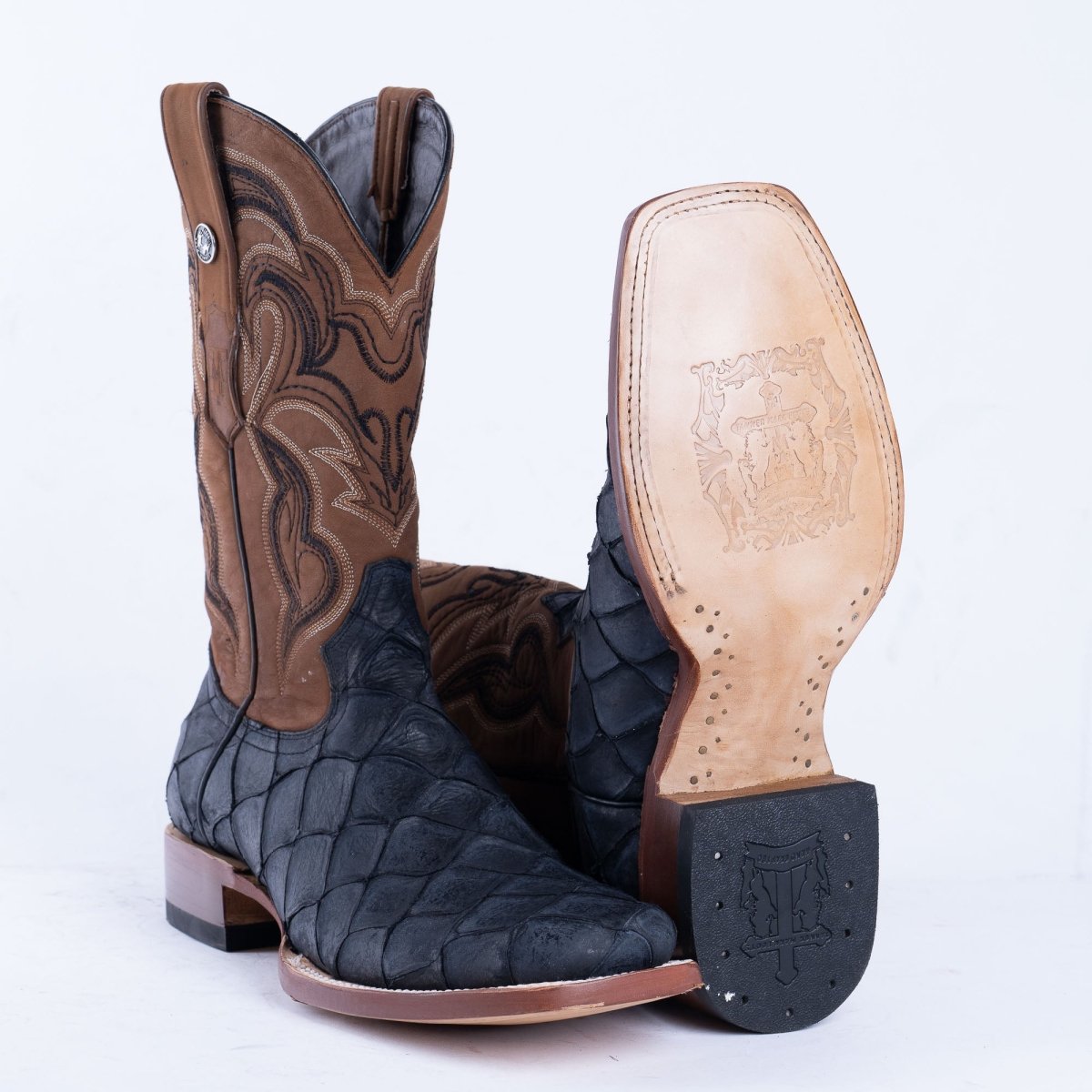 Tanner Mark MN Print Monster Fish Imt. Imt Cowhide Boot TM205560