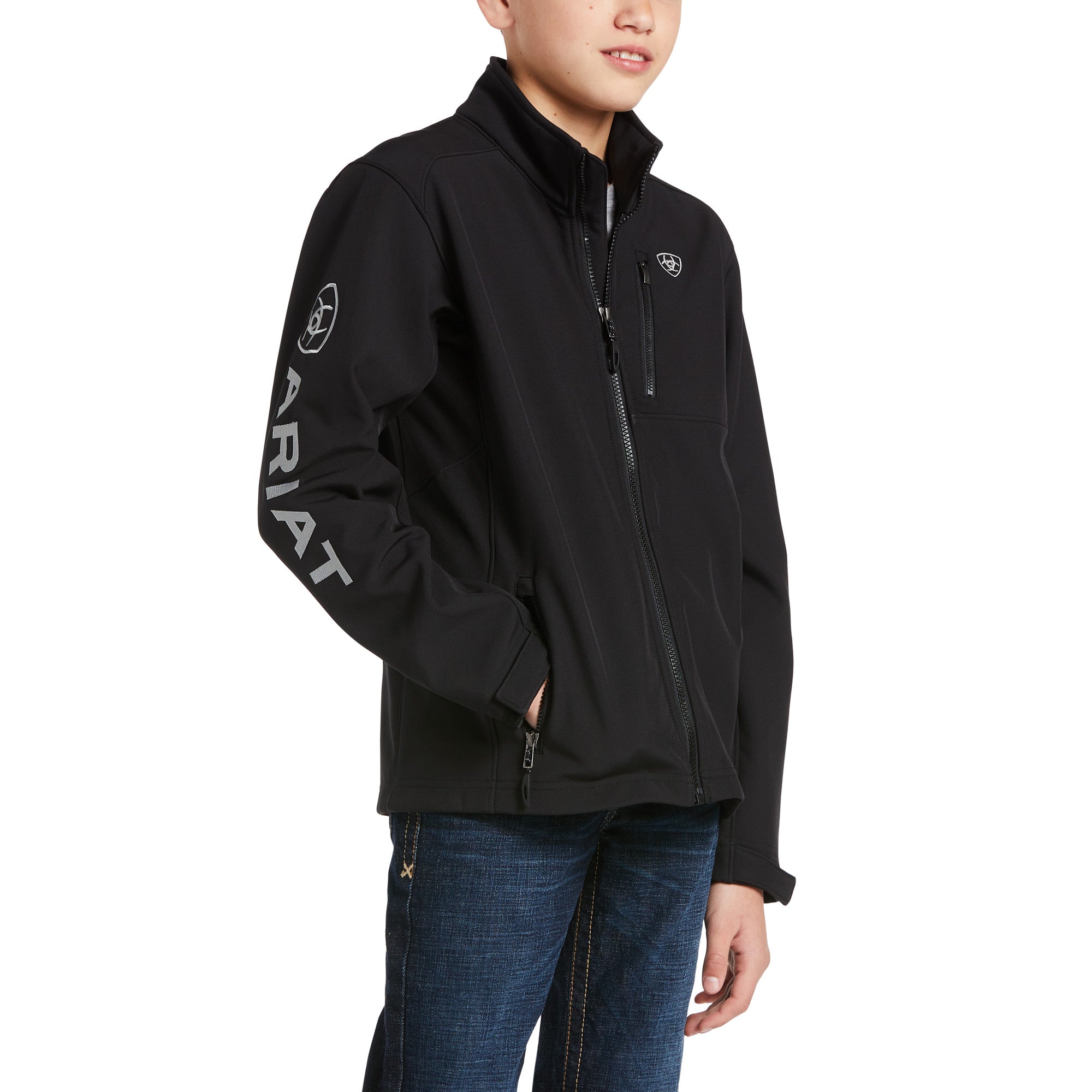 Ariat Kids Logo 2.0 Black Softshell 10030212 Jacket