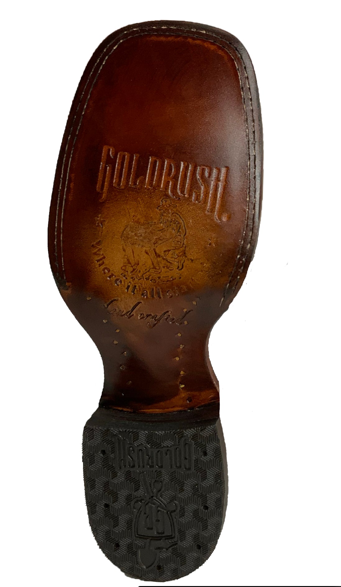 Goldrush Men Cowhide IS004 Brama Miel Square Toe Boot