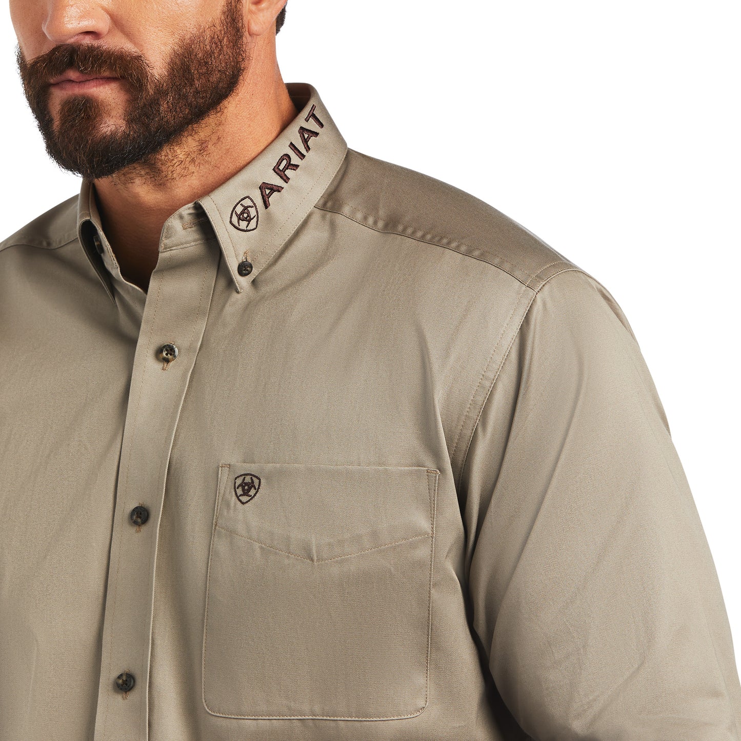 Ariat Men Team Logo Twill Classic Fit Shirt