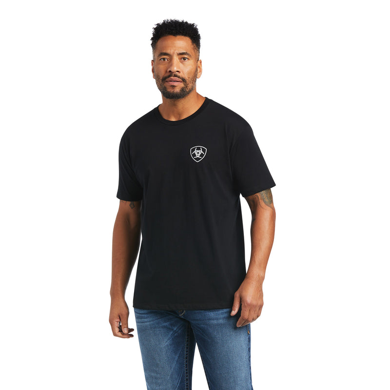Ariat Men Woodgrain Flag T-Shirt