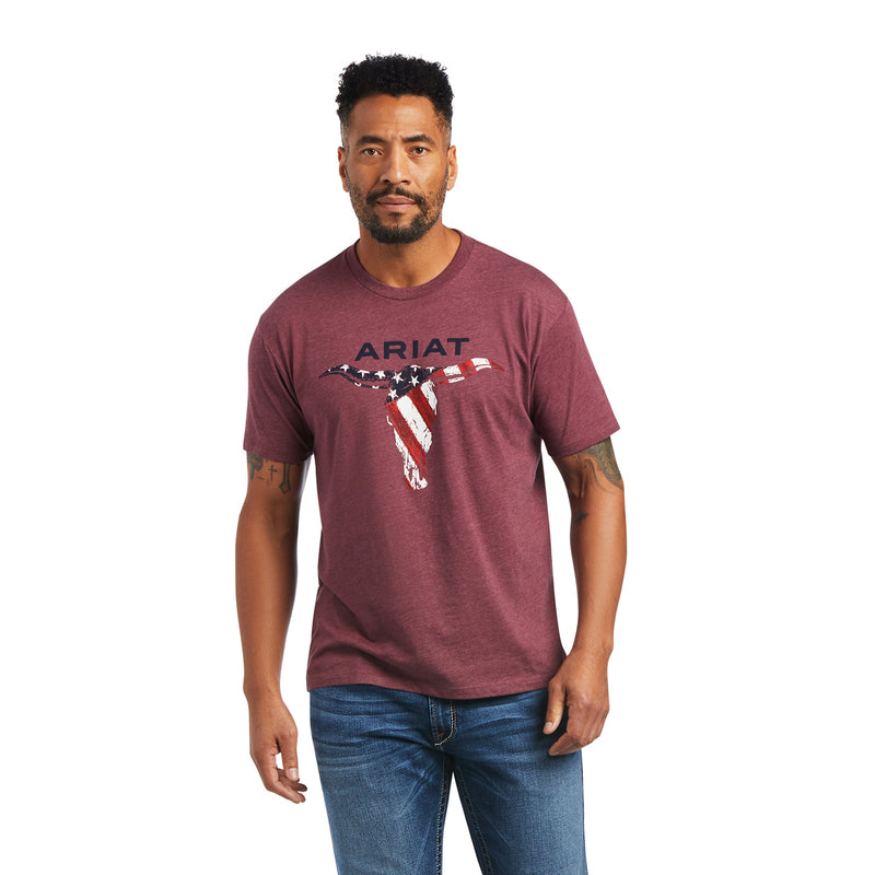 Ariat Men Steer Skull USA T-Shirt