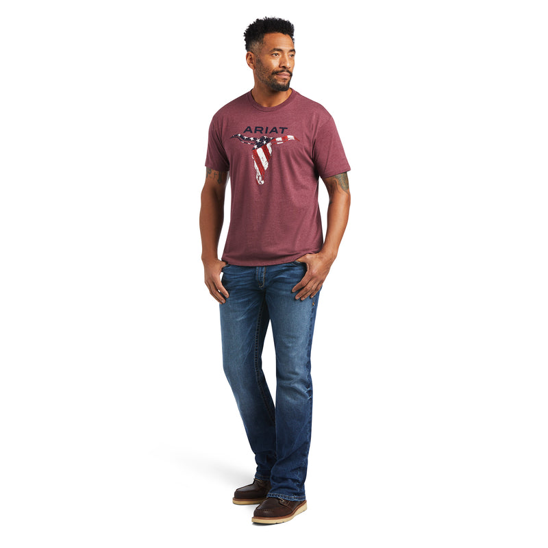 Ariat Men Steer Skull USA T-Shirt