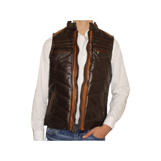 Goldrush Rustic Leather Vest