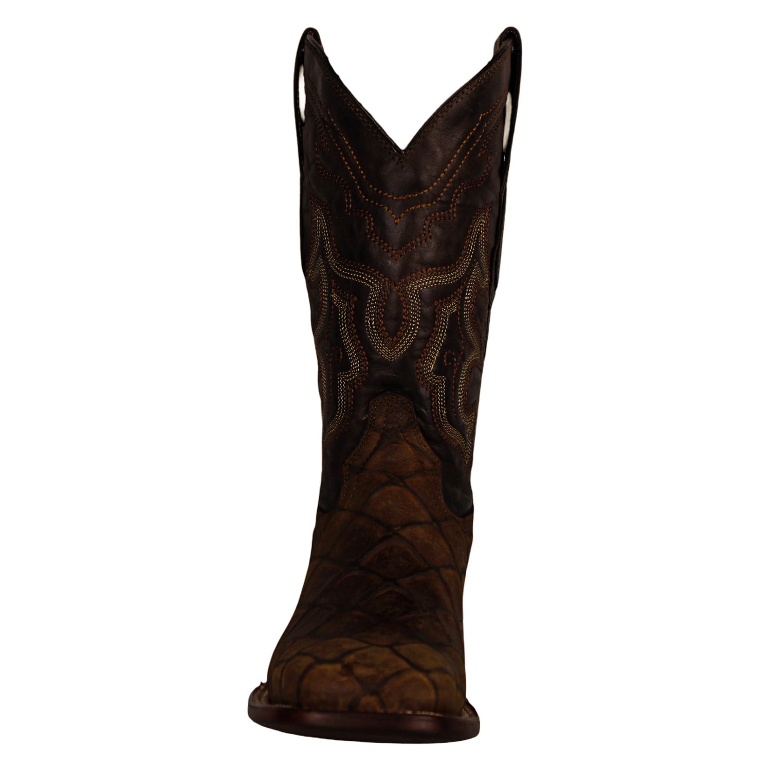 Cerrito MN Pirarucu Imitation Square Toe Boot ISB030C Mink