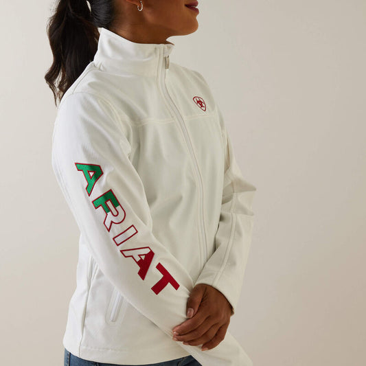 Ariat Women White Softshell Mexico Jacket