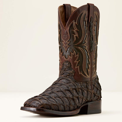 Ariat Men Pirarucu Ashwood Wide Square Toe Cowboy Boot 10072899