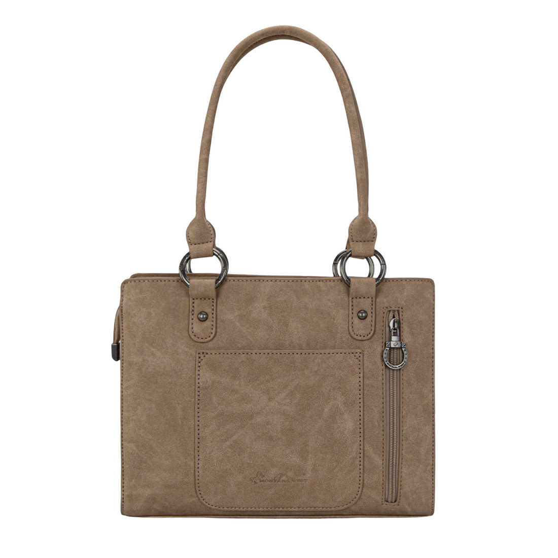 Montana West WMN Cut-Out Embroidered Concealed Carry Tote MW1325G-8317TN