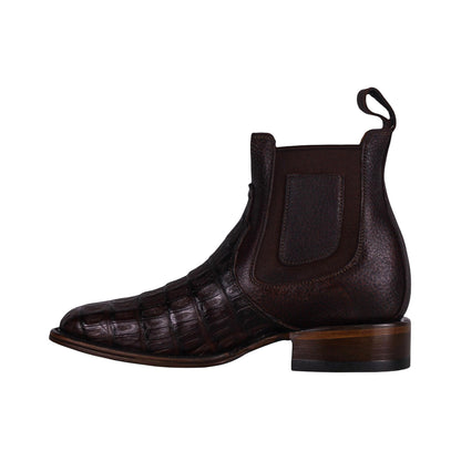 Cerrito MN Caiman Square Toe Ankle Boot IST098C Brown