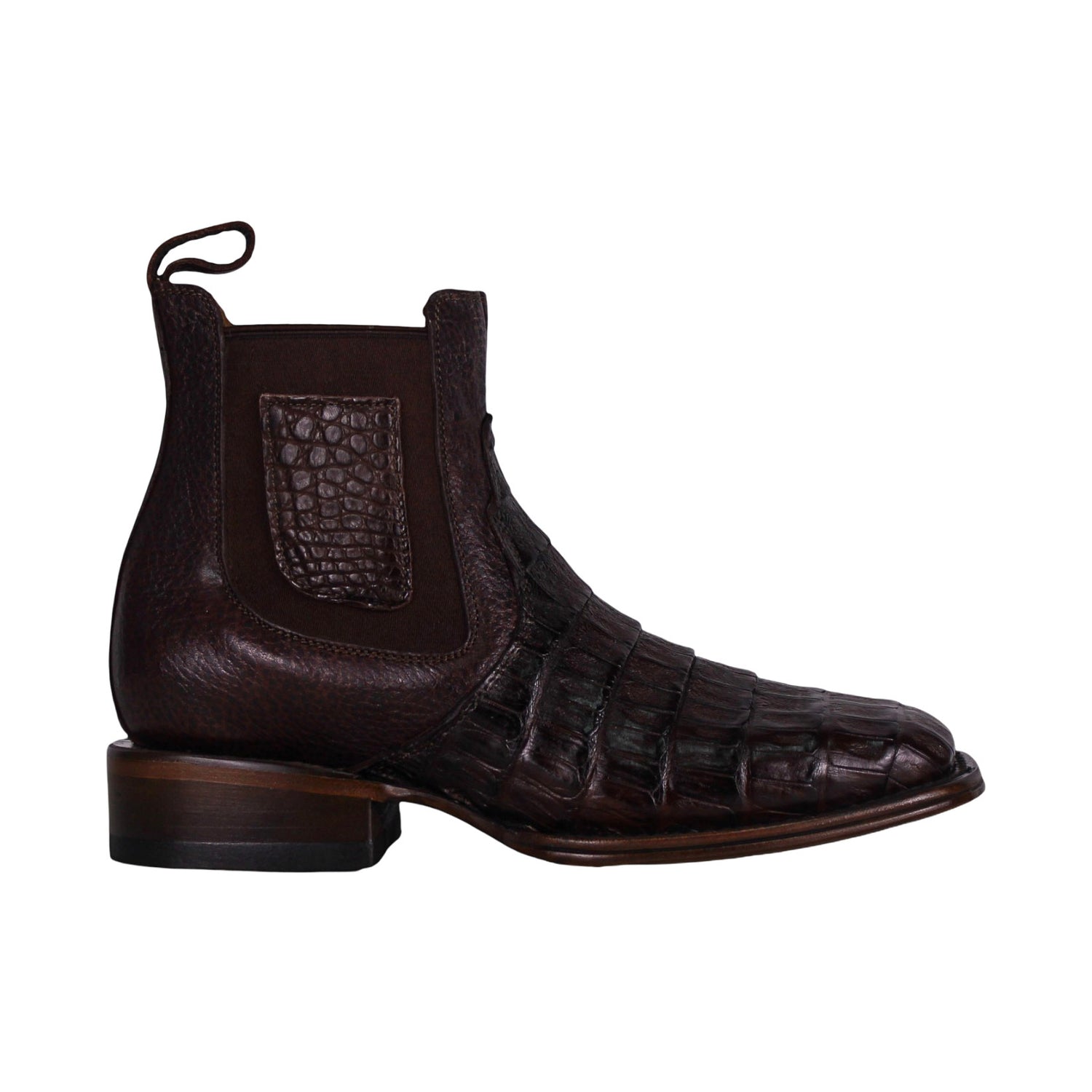 Cerrito MN Caiman Square Toe Ankle Boot IST098C Brown