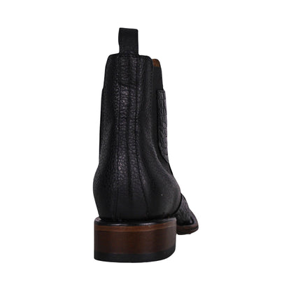 Cerrito MN Caiman Square Toe Ankle Boot IST097C Black