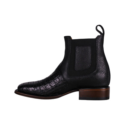 Cerrito MN Caiman Square Toe Ankle Boot IST097C Black