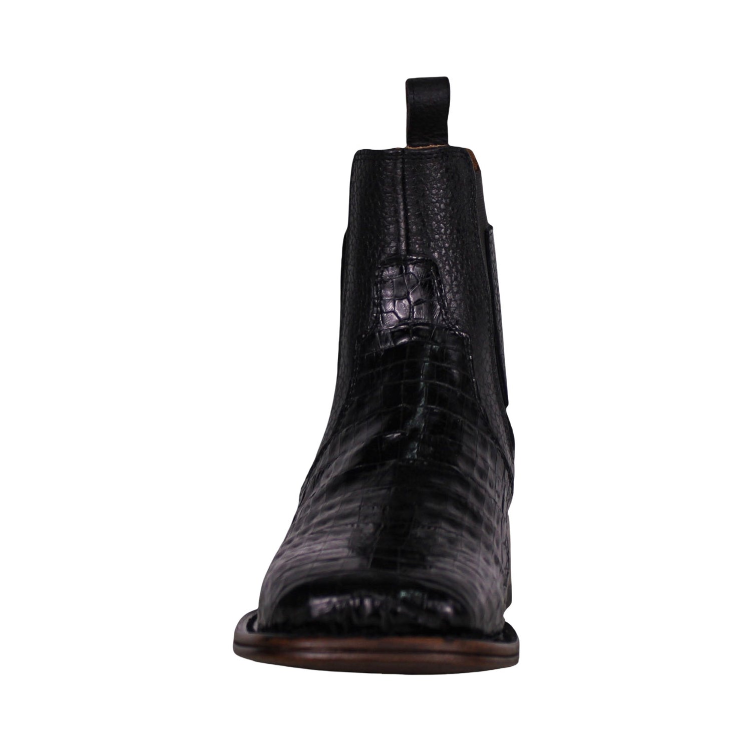 Cerrito MN Caiman Square Toe Ankle Boot IST097C Black