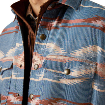 Ariat Men Retro Chimayo Shirt Sailor Blue 10046025 Jacket